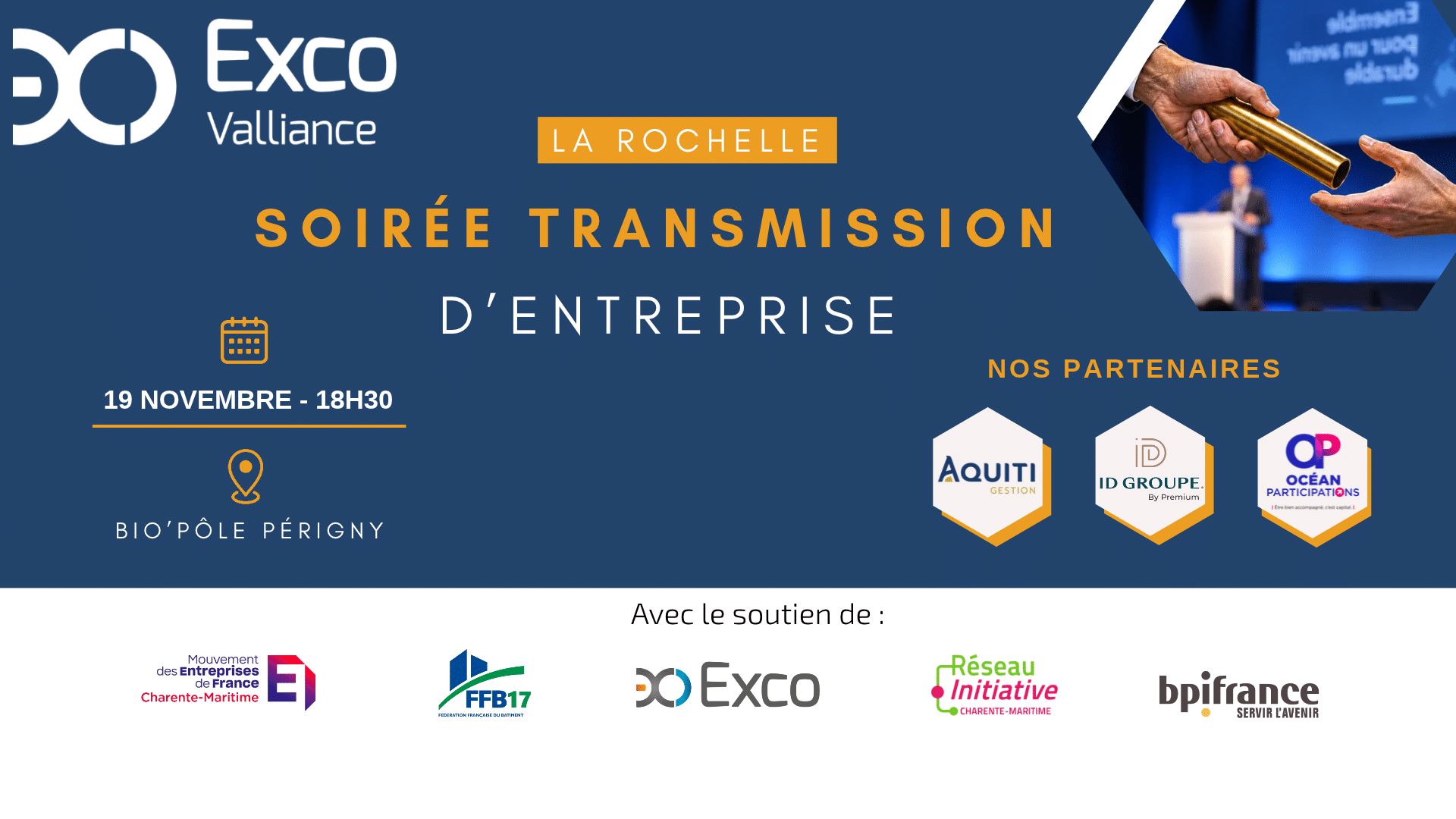 Soirée transmission d’entreprise LA ROCHELLE