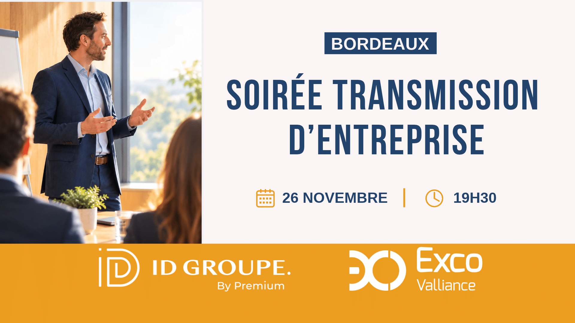 Soirée transmission d’entreprise BORDEAUX